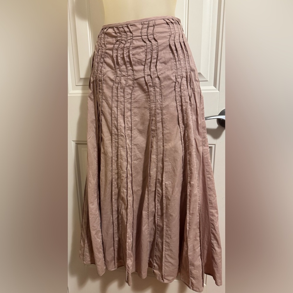 Elegant Pink/Dusty Rose Women's Pleated Skirt by Sandwich size 36
